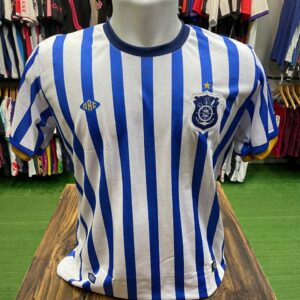 Camisa Olaria Listrada Azul/Branco