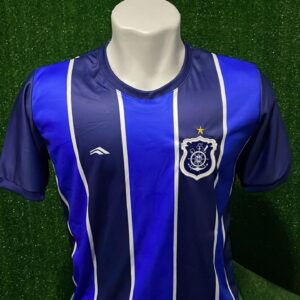 Camisa Olaria Listrada Azul e Preta
